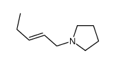 (E)-1-Pyrrolidino-2-pentene Structure