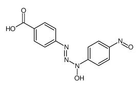 4-[(N-hydroxy-4-nitrosoanilino)diazenyl]benzoic acid结构式