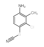 3-氯-2-甲基-4-硫代氰酰基苯胺结构式