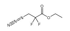 ethyl 3-azido-2,2-difluoropropanoate结构式