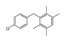 3-[(4-chlorophenyl)methyl]-1,2,4,5-tetramethylbenzene Structure