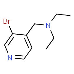 [(3-Bromopyridin-4-yl)methyl]diethylamine结构式