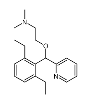 2-[(2,6-diethylphenyl)-pyridin-2-ylmethoxy]-N,N-dimethylethanamine Structure