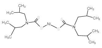 N,N-bis(2-methylpropyl)carbamodithioate,nickel(2+) structure