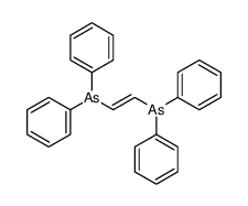2-diphenylarsanylethenyl(diphenyl)arsane结构式