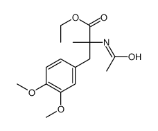 D,L-N-Acetyl-3-(3,4-dimethoxyphenyl)-2-methyl-alanine Ethyl Ester结构式