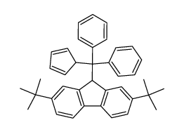 9-(1,3-cyclopentadien-1-yldiphenylmethyl)-2,7-bis(1,1-dimethylethyl)-9H-fluorene结构式