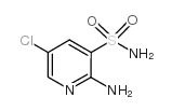 2-氨基-5-氯-3-吡啶磺酰胺结构式