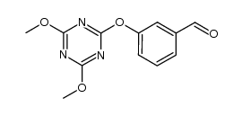 3-((4,6-dimethoxy-1,3,5-triazin-2-yl)oxy)benzaldehyde Structure