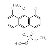 Phosphoric acid,4,5-dichloro-10-methoxy-9-anthryl dimethyl ester (8CI)结构式