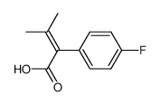 3-methyl-2-(p-fluorophenyl)crotonic acid结构式