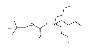 O-neopentyl S-tributylstannyl dithiocarbonate结构式