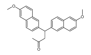 4,4-bis(6-methoxynaphthalen-2-yl)butan-2-one结构式
