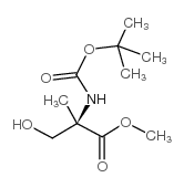 N-BOC-2-甲基-D-丝氨酸甲酯结构式