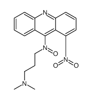N-[3-(dimethylamino)propyl]-1-nitroacridin-9-amine oxide结构式