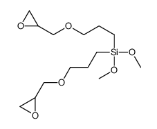 dimethoxy-bis[3-(oxiran-2-ylmethoxy)propyl]silane Structure