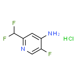 2-(Difluoromethyl)-5-fluoropyridin-4-amine hydrochloride Structure