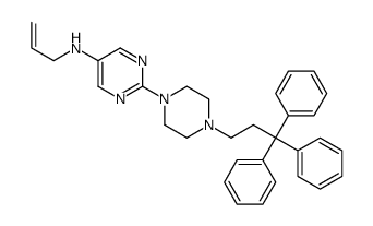 4-(Allylamino)-2-[4-(3,3,3-triphenylpropyl)-1-piperazinyl]pyrimidine结构式
