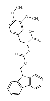 Fmoc-3,4-二甲氧基-D-苯丙氨酸结构式