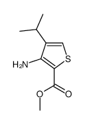 甲基3-氨基-4-异丙基噻吩-2-甲酸酯结构式
