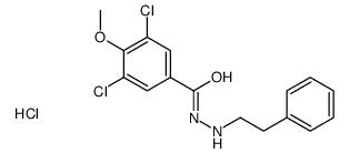 3,5-dichloro-4-methoxy-N'-(2-phenylethyl)benzohydrazide,hydrochloride Structure