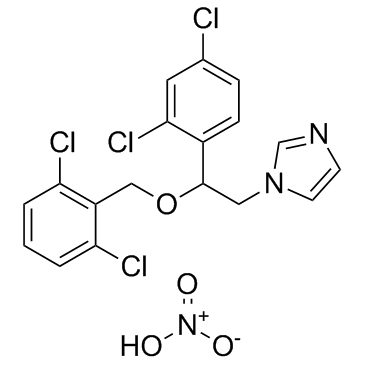 Isoconazole nitrate structure
