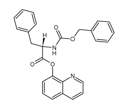 quinolin-8-yl ester of N-benzyloxycarbonyl-L-phenylalanine结构式