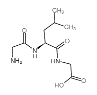 L-亮氨酰-甘氨酰-氨基乙酸结构式