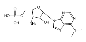 [(2S,3S,4R,5R)-3-amino-5-[6-(dimethylamino)purin-9-yl]-4-hydroxyoxolan-2-yl]methyl dihydrogen phosphate Structure