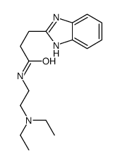 3-(1H-benzimidazol-2-yl)-N-[2-(diethylamino)ethyl]propanamide结构式