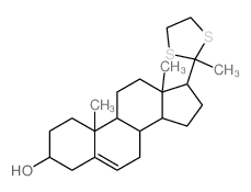 Pregn-5-en-20-one,3-hydroxy-, cyclic 1,2-ethanediyl dithioacetal, (3b)- (9CI) picture