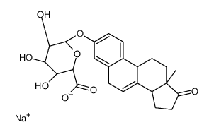 Equilin 3-O-β-D-Glucuronide Sodium Salt结构式