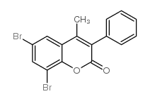 6,8-DIBROMO-4-METHYL-3-PHENYLCOUMARIN structure