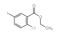 2-氯-5-碘苯甲酸乙酯结构式