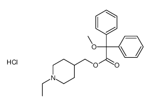 (1-ethylpiperidin-1-ium-4-yl)methyl 2-methoxy-2,2-diphenylacetate,chloride结构式