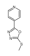 2-(methylthio)-5-(pyridin-4-yl)-1,3,4-oxadiazole结构式
