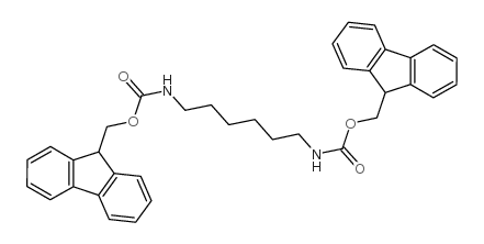 1,6-己烷双氨基甲酸双(9H-芴-9-甲基)酯结构式
