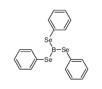 Tris(phenylseleno)borane结构式