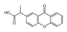 α-Methyl-9-oxo-9H-xanthene-2-acetic acid Structure