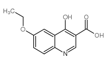 6-乙氧基-4-羟基喹啉-3-羧酸结构式