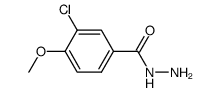 3-Chloro-4-Methoxybenzohydrazide Structure