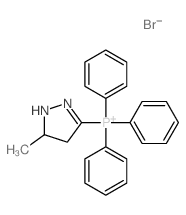 (5-methyl-4,5-dihydro-1H-pyrazol-3-yl)-triphenyl-phosphanium Structure