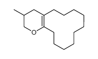 3-Methyl-3,4,5,6,7,8,9,10,11,12,13,14-dodecahydro-2H-cyclododeca[b]pyr an结构式