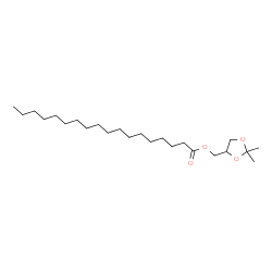 Octadecanoic acid (2,2-dimethyl-1,3-dioxolan-4-yl)methyl ester structure