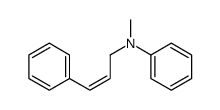 N-methyl-N-(3-phenylprop-2-enyl)aniline结构式