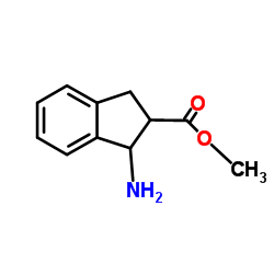 1-氨基-2,3-二氢-1H-茚-2-羧酸甲酯结构式
