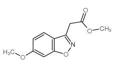 2-(6-甲氧基苯并[d]异噁唑-3-基)乙酸甲酯结构式