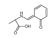 (2S)-2-[(6-oxocyclohexa-2,4-dien-1-ylidene)methylamino]propanoic acid Structure