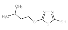 5-(3-甲基丁磺酰基)-[1,3,4]噻二唑-2-硫醇结构式