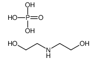 2-(2-hydroxyethylamino)ethanol,phosphoric acid Structure